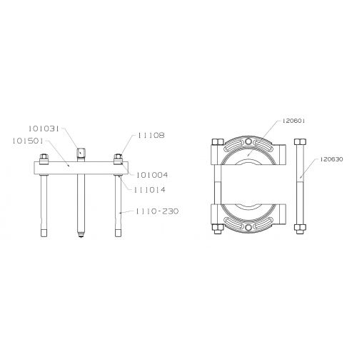EXTRACTOR FORZA PUENTE Y GUILLOTINA SERIE 1100S-1200